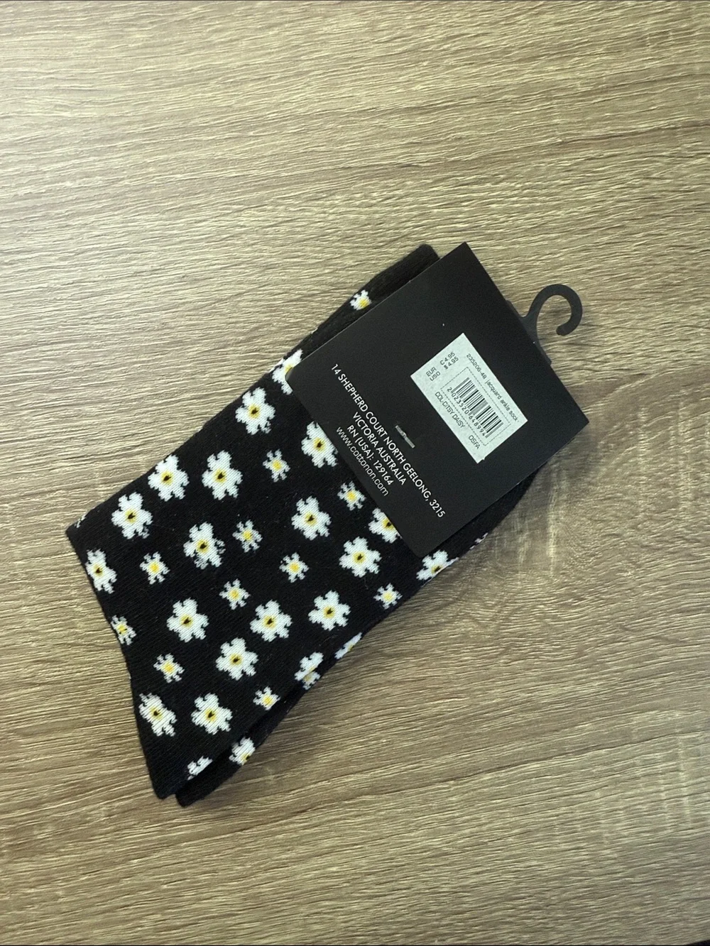 Cotton On Black Daisy No-Show Socks